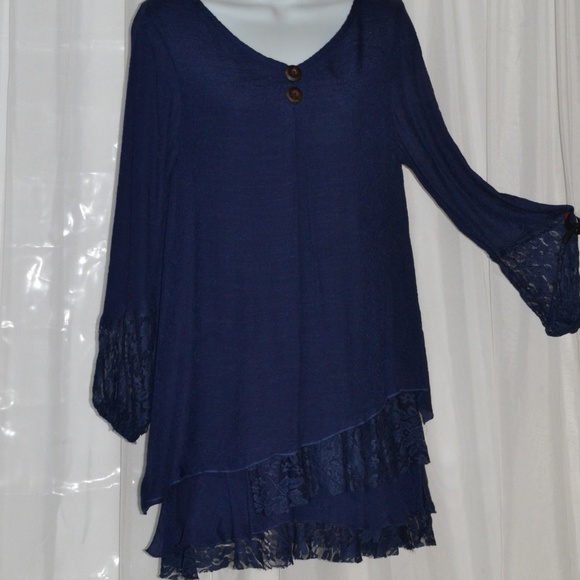 Adore NWT S Layered Tunic or Dress Bell Sleeves - Picture 11 of 15